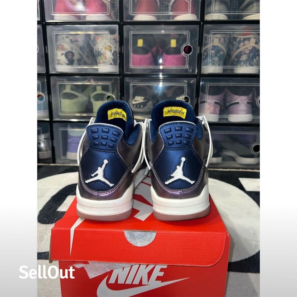 Air Jordan 4 Retro Monsoon Blue Size 10M (CUSTOM) - Picture 3 of 4